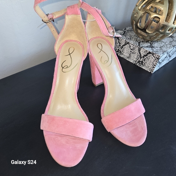 Sam Edelman Yaro Pink Suede Block Heel Sandal   6.5 NWOT💞 - Picture 10 of 10